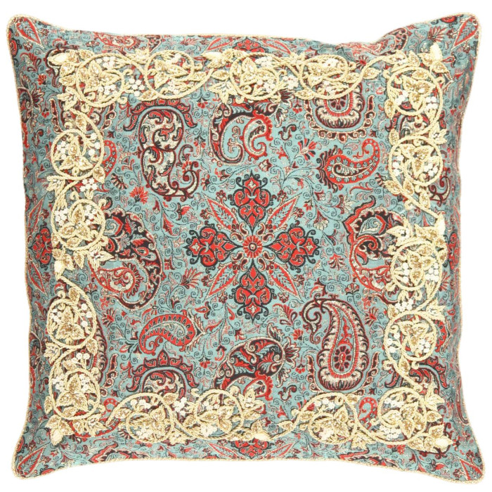 Light  Blue color  Diamond Silk Termeh 20'' X 20''